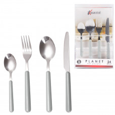 PLANET SET POSATE 24 PZ. GRIGIO (2pz)